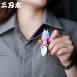 Маленький металлический складной нож, креативный аксессуар, подвеска