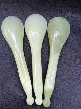 天然保真岫玉美容棒可刮痧