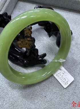 43岫玉手镯纯色粗镯彩色女款糯冰种玉镯子一物一图瑕疵全品合集