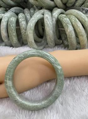 岫玉奶蓝色手镯合集新年礼物