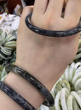 天然岫玉水墨丹青乌鸡黑叮当