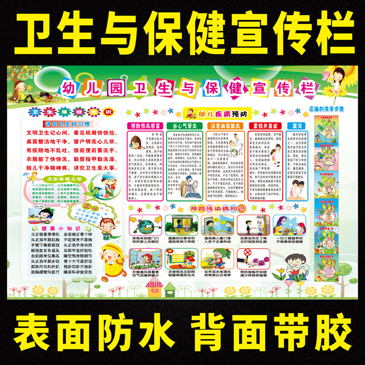 幼儿园安全常识海报校园安全食品安全健康宣传栏学校健康教育墙贴 - 图3