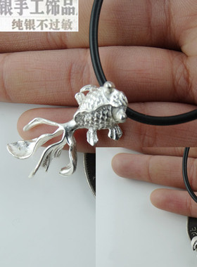 包邮吊坠复古女生足银