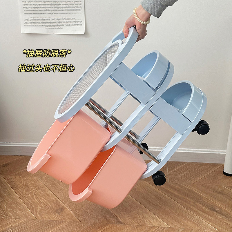 桌下小推车收纳架置物架书桌下整理架家用多功能客厅储物可移动,淘宝优惠券,粉丝福利购,淘宝优惠卷