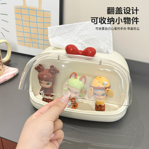 盲盒纸巾盒2025新款家用床头客厅桌面创意可爱抽纸盒高颜值办公室 - 图0