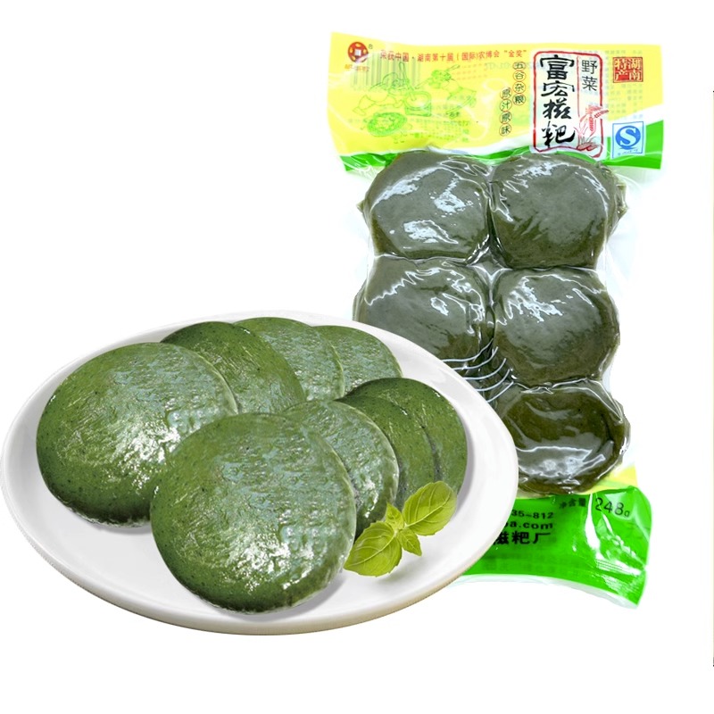 湖南特产富宏农家纯糯米野菜高粱粗粮年糕艾草青团蒿菜糍粑 - 图3