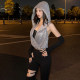 ຊຸດເດັກຍິງແປກທີ່ມີ zipper ແລະ hood