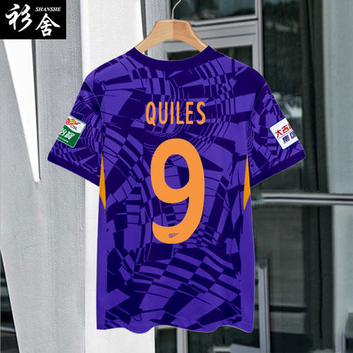 2025天津津门虎队服泰达足球衣服球员版冰丝速干短袖T恤衫男半袖 - 图1
