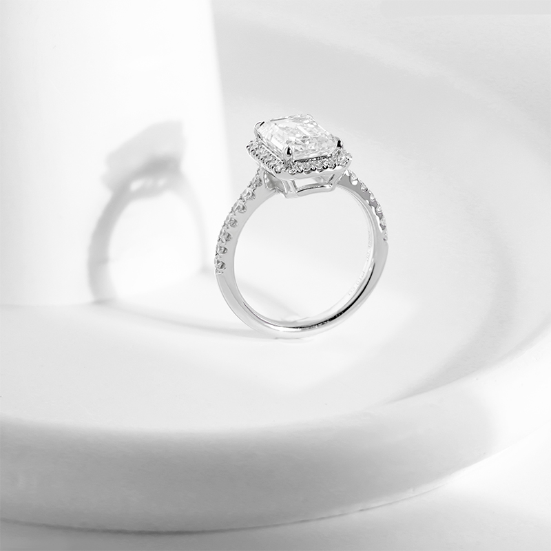 一七珠宝GIA国际认证高奢经典精美无荧光3.01克拉求婚钻石钻戒 - 图3