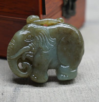 Xinjiang and Tian sugar Qingyu auspicious Ruyi Auspicious Elephant Pendant Jade Pendant Jade Pendant Natural Jade Necklace Jade Pendant