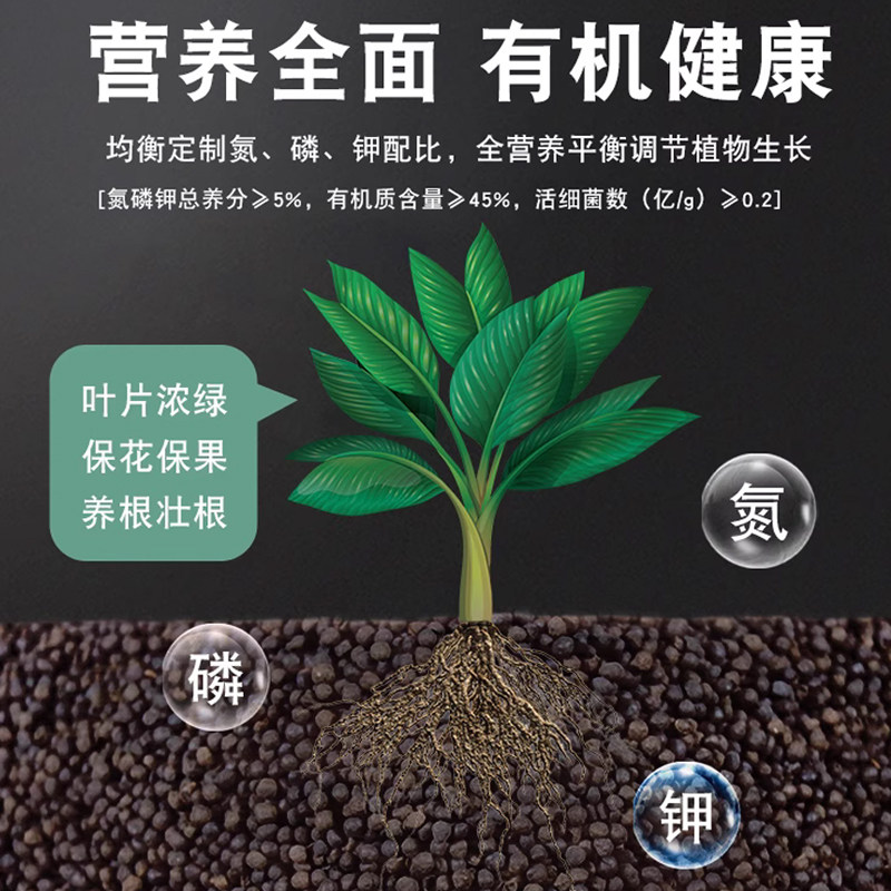 有机肥磷肥钾肥氮肥水溶肥通用型蔬菜花植物专用颗粒肥复合缓释肥,淘宝优惠券,粉丝福利购,淘宝优惠卷