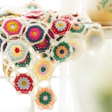 Шестиугольное геометричное одеяло, плетеный крючок для вязания ручной работы, набор материалов, DIY