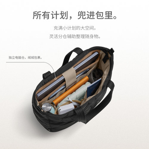 tomtoc托特包女电脑包2025新款大容量单肩包手提包轻便通勤包T38 - 图0