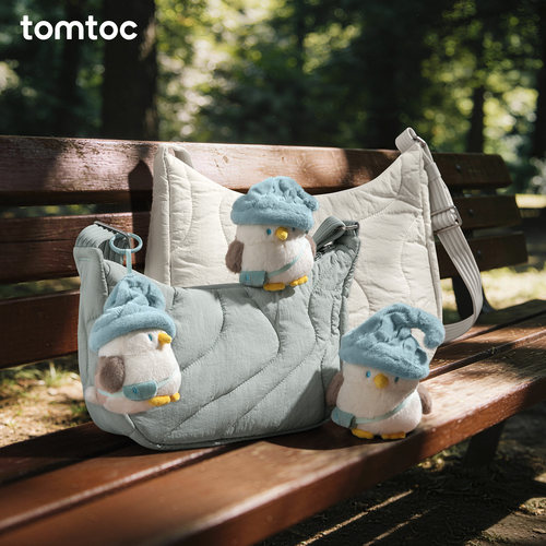 tomtoc x 红树林基金会MCF小青脚鹬毛绒挂偶包包挂件小玩偶钥匙扣 - 图1