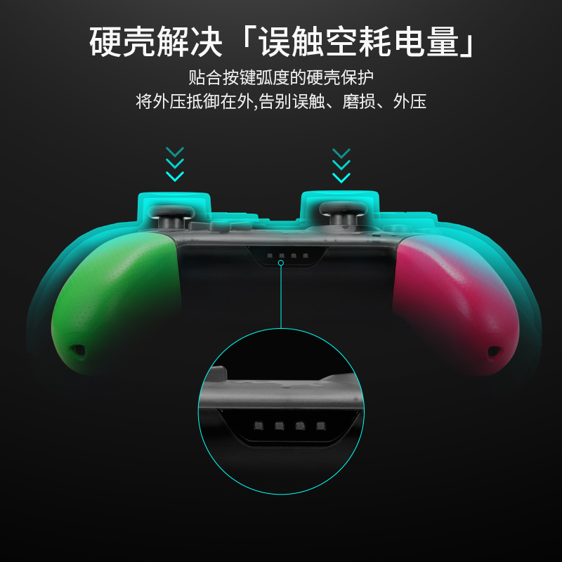 tomtoc Switch Pro手柄保护套壳防误触耗电Xbox Series X|S手柄硬壳保护包带壳充电PS5手柄收纳包手柄套G25-图1