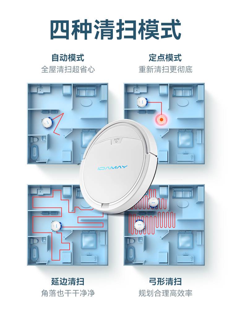 扫地机器人家用全自动三合一智能擦地拖地吸尘器一体机懒人适用于