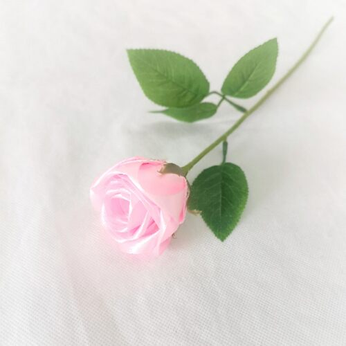 花艺材料配件塑料花托仿真花手工花丝带玫瑰用白色泡沫心带叶花杆 - 图2