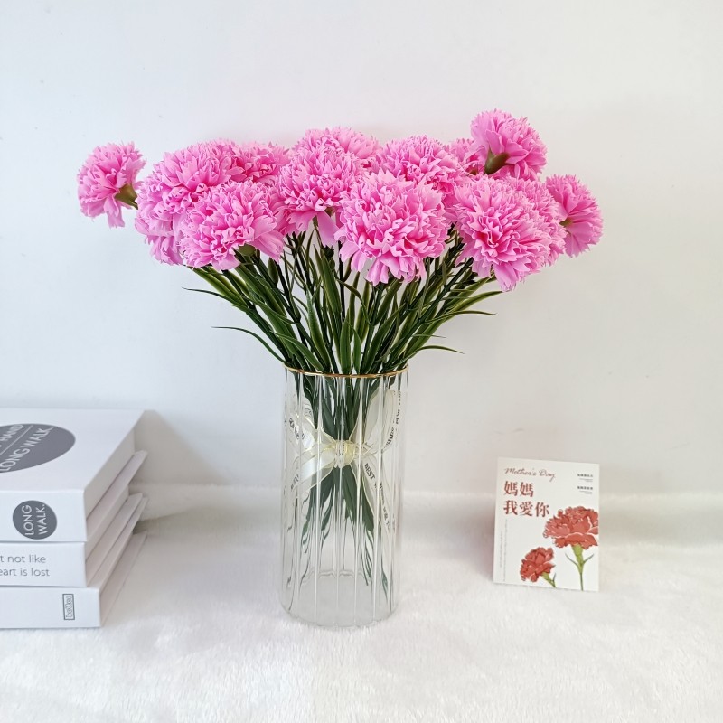 氛围感仿真花红色康乃馨香皂花手工花束材料家居装饰品节日花礼物,淘宝优惠券,粉丝福利购,淘宝优惠卷