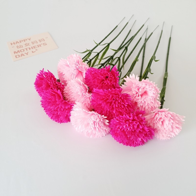 氛围感仿真花红色康乃馨香皂花手工花束材料家居装饰品节日花礼物,淘宝优惠券,粉丝福利购,淘宝优惠卷