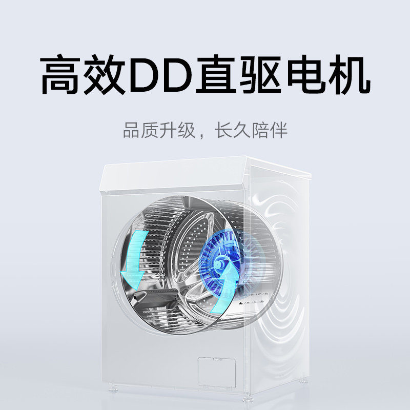 米家小米出品10kg滚筒全自动洗衣机 飞鲸电器洗衣机