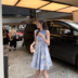 Zhan Weini Đầm dự tiệc hai dây 2019 hè mới dành cho nữ váy cạp cao - váy đầm chân váy chữ a dáng dài váy đầm