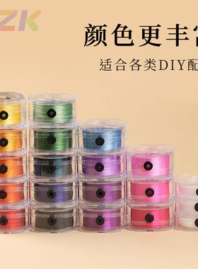 高弹串珠弹力绳耐磨文玩佛珠手链水晶手串穿珠松紧皮筋扁丝线绳子