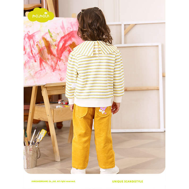 moimoln小云朵童装冬季女童翻领卫衣儿童上衣潮宝宝打底衫,淘宝优惠券,粉丝福利购,淘宝优惠卷