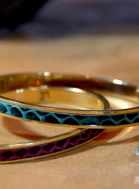 2022新款时尚女士镀金珐琅