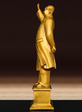 黄铜毛主席中式家居客厅