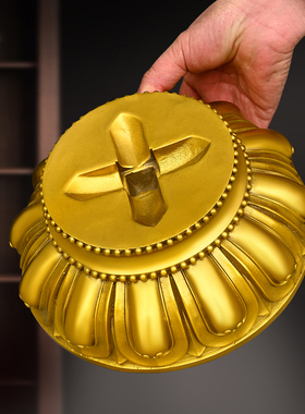 黄铜中式家居客厅佛堂