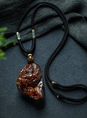 孤品【祥龙献瑞·玛瑙】精致吊坠收藏级玉石饰品男女礼物一物一图