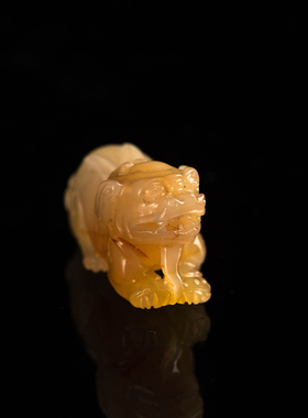大善堂孤品寿山石精雕貔貅吊坠