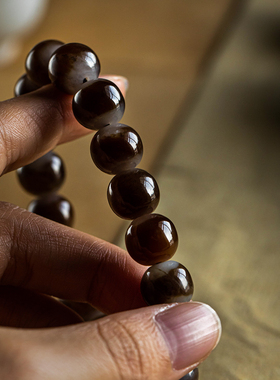 孤品【和田玉】手工精雕玉石貔貅手串男款招财转运高档  一物一证