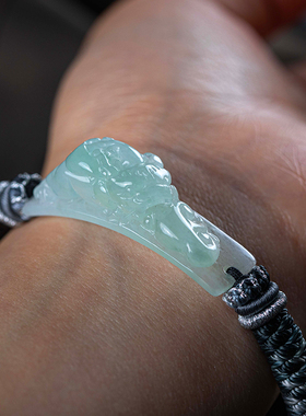 孤品速来！翡翠玉石手链质感超好