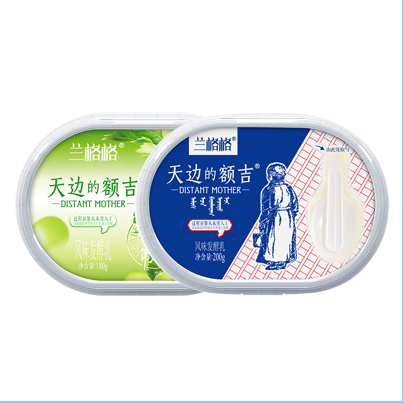 兰格格天边的额吉风味发酵乳200g*6盒