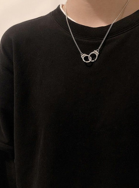 明星同款手铐项链锁骨链