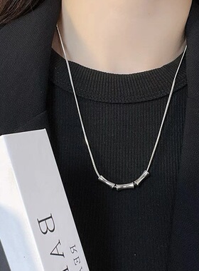 冷淡风蛇骨链小蛮腰吊坠项链