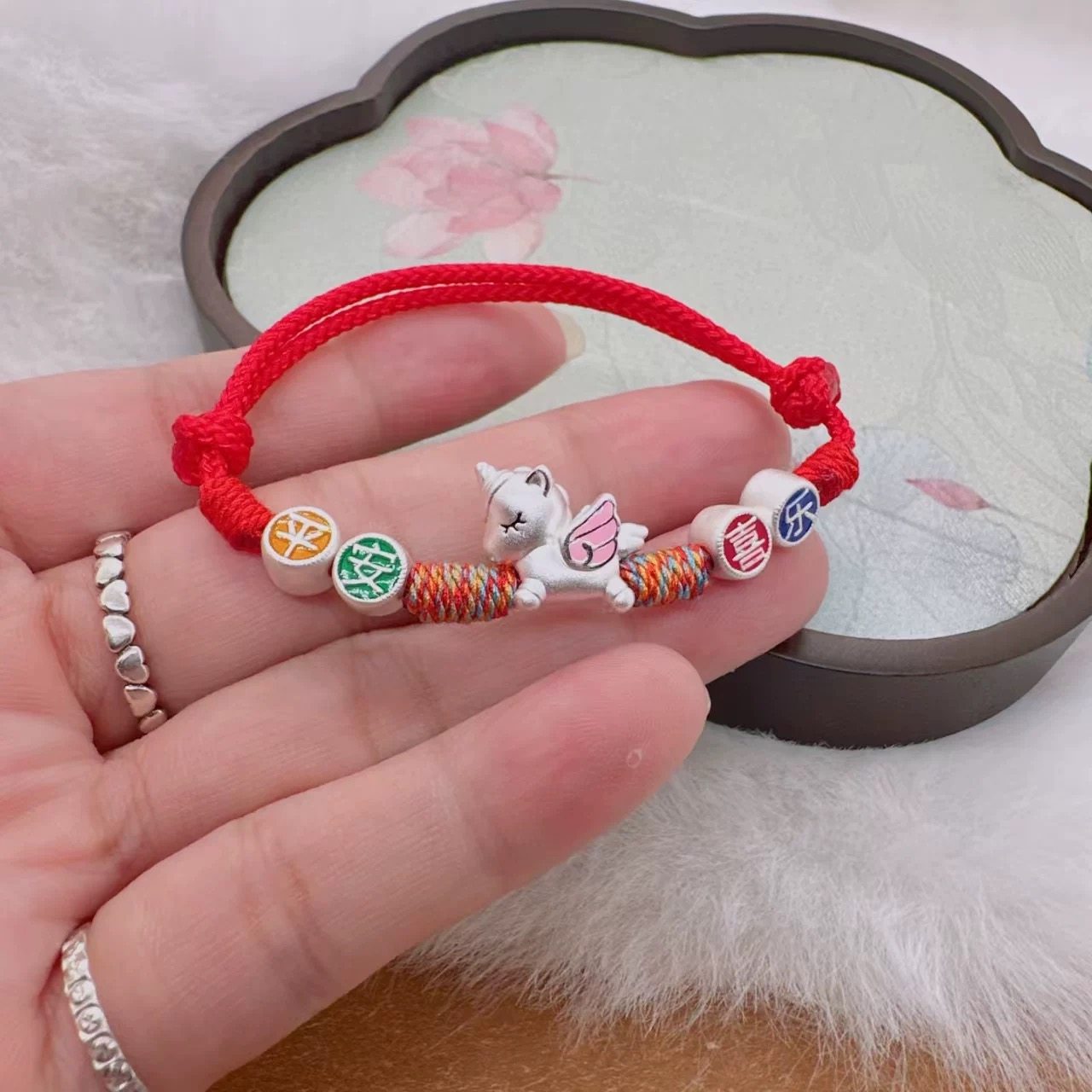 本命马年生肖999纯银手链男女情侣编织红绳足银宝宝属相生日礼物,淘宝优惠券,粉丝福利购,淘宝优惠卷