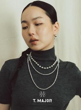 山茱萸系列淡水扁珠长项链