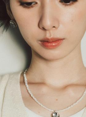 曼陀罗系列 大宝石天然水晶珍珠项链