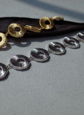 T.MAJOR雕面纹理圆环手链