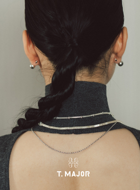 山茱萸系列 LOGO编织链条细项链