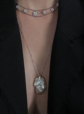 T.MAJOR巴洛克珍珠S925长项链