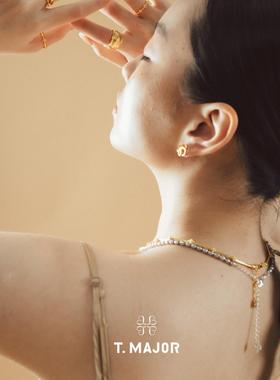 山茱萸系列真多麻金色花朵项链