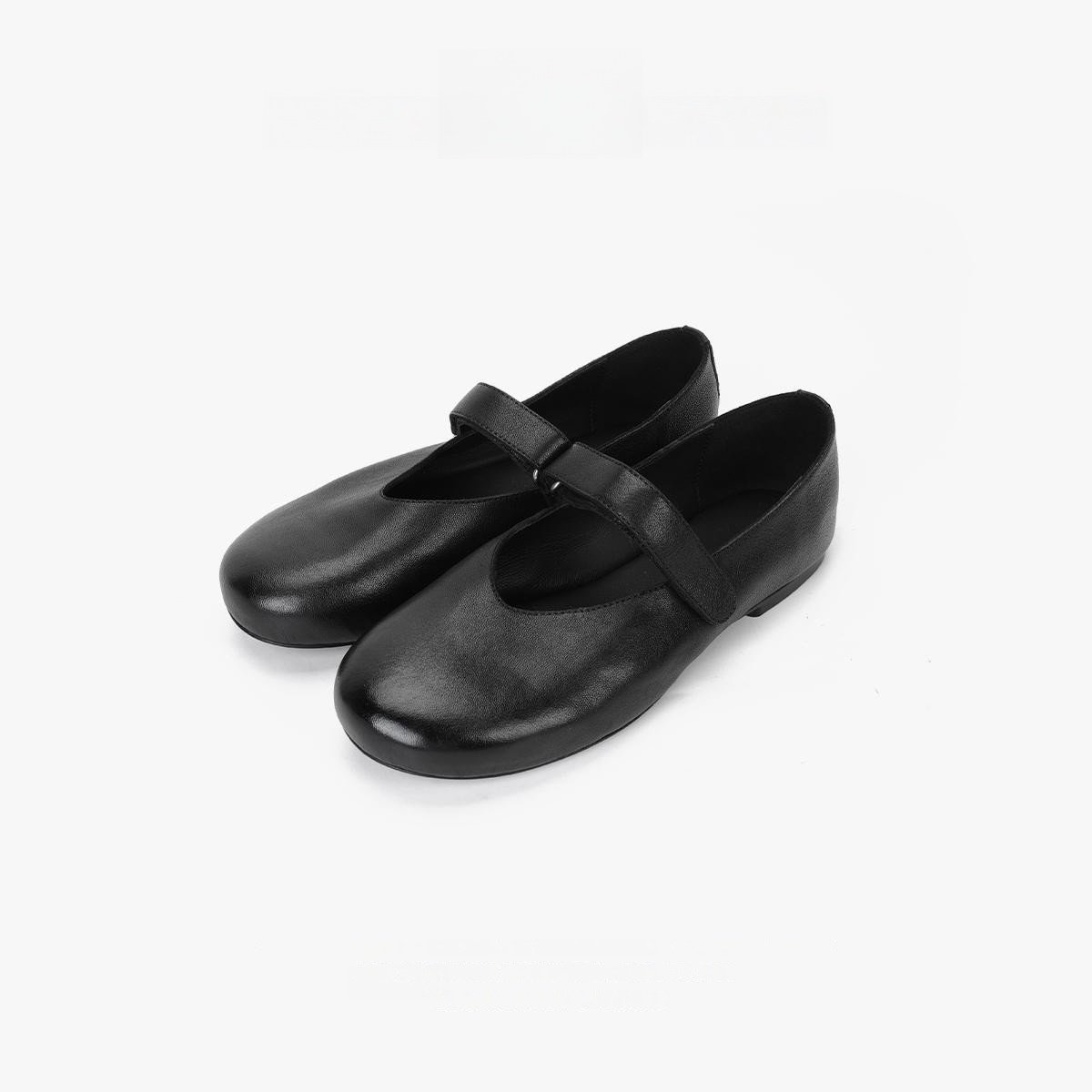 2025新款真皮小众法式复古玛丽珍萝莉风圆头浅口平底小皮鞋平底鞋,淘宝优惠券,粉丝福利购,淘宝优惠卷