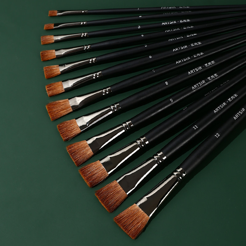 数字油画专用笔水粉画笔套装美术颜料笔丙烯美术专用手绘初学者学生绘画排笔油画水彩笔尼龙笔混合动物毛,淘宝优惠券,粉丝福利购,淘宝优惠卷