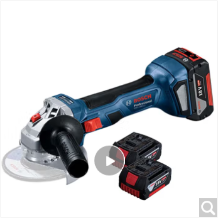 博世 GWS 180-LI 18V 无刷锂电角磨机4.0Ah两电一充GWS 18V-8 - 图2