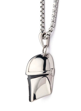 星球大战曼达洛人头盔吊坠项链 帅气面具项链