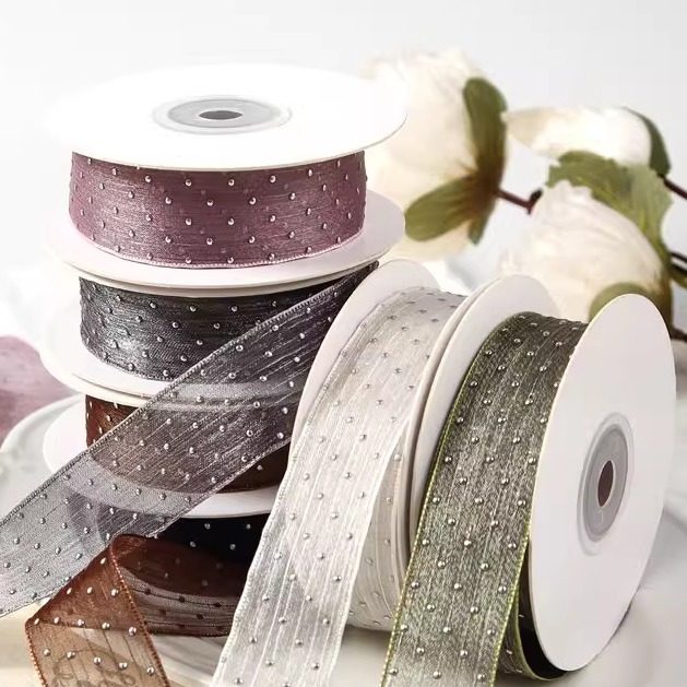点钻花艺雪纱丝带包装装饰带娃娃DIY花店蝴蝶结彩带发饰发夹辅料,淘宝优惠券,粉丝福利购,淘宝优惠卷