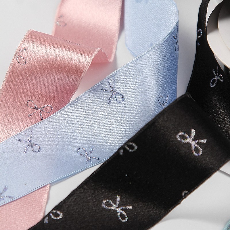 单面亮面烫银蝴蝶结DIY发饰蝴蝶结材料丝带礼帽服饰装饰礼盒扎带,淘宝优惠券,粉丝福利购,淘宝优惠卷